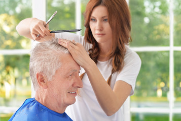 Assisted Living hair salon and barbershop